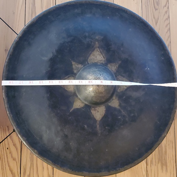 Antique Thai Hand-Hammered Bronze Gong - Picture 5 of 10